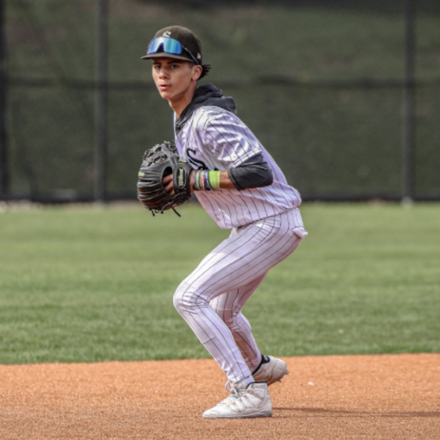 Phillip Sanchez III ready to throw from the infield